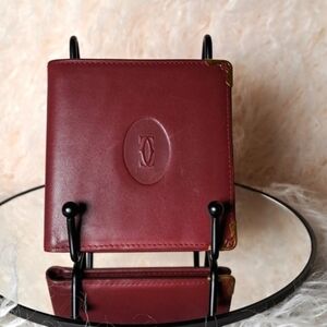 Cartier Les Must de Cartier Leather Wallet EUC